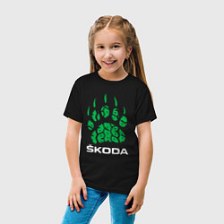Футболка хлопковая детская SKODA ШКОДА ХИЩНИК, цвет: черный — фото 2