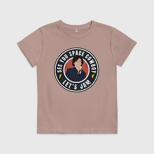 Детская футболка Cowboy Bebop costume / Пыльно-розовый – фото 1