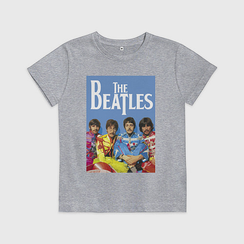 Детская футболка The Beatles - world legend! / Меланж – фото 1