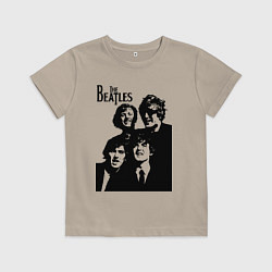 Футболка хлопковая детская Выше них только звёзды!, цвет: миндальный