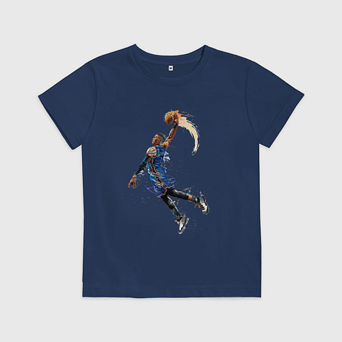 Детская футболка Расселл Уэстбрук / Тёмно-синий – фото 1