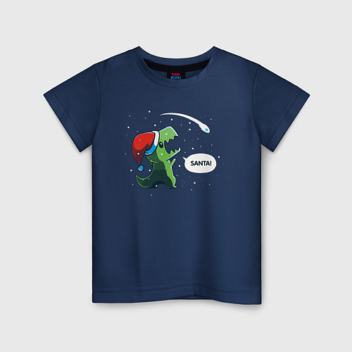Детская футболка T-rex Shooting Star / Тёмно-синий – фото 1