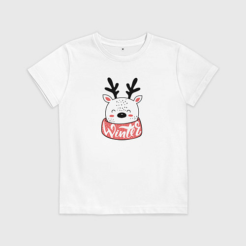 Детская футболка Pinguin Be jolly / Белый – фото 1