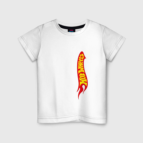 Детская футболка Эмблема Hot Wheels / Белый – фото 1
