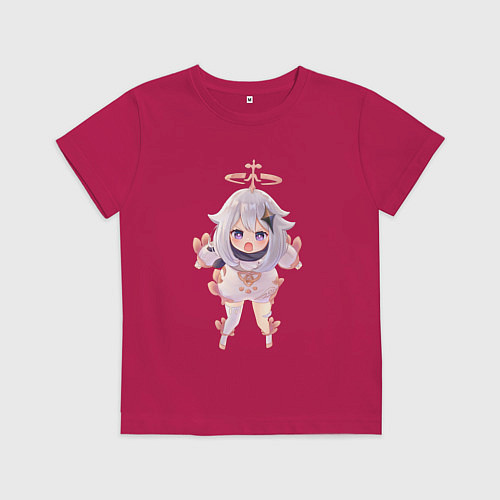 Детская футболка Паймон ругается / Маджента – фото 1