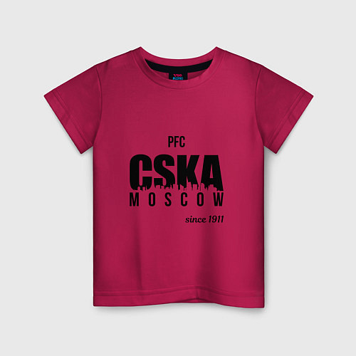 Детская футболка CSKA since 1911 / Маджента – фото 1