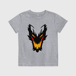 Футболка хлопковая детская ЛИЦО SHADOW FIEND DOTA2, цвет: меланж