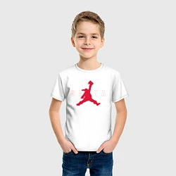 Футболка хлопковая детская AIR SANTA - ЭЙР САНТА, цвет: белый — фото 2