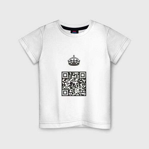 Детская футболка QR King / Белый – фото 1