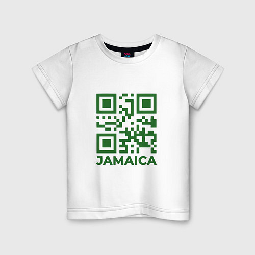 Детская футболка QR Jamaica / Белый – фото 1