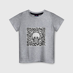 Детская футболка QR Skull