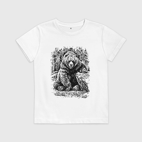 Детская футболка Истинный хозяин Русского леса / Белый – фото 1