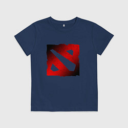 Детская футболка ЧЁРНО КРАСНОЕ ЛОГО ДОТА 2 DOTA 2 LOGO