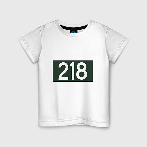 Детская футболка 218 Игрок / Белый – фото 1
