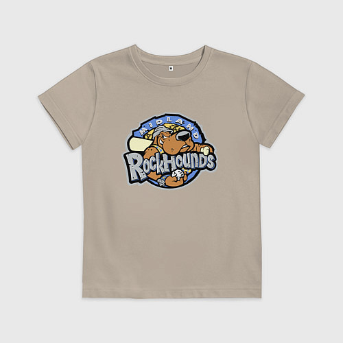 Детская футболка Midland Rockhounds - baseball team / Миндальный – фото 1