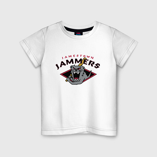 Детская футболка Jamestown Jammers - baseball team / Белый – фото 1