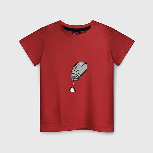 Детская футболка Граффити хлорид натрия / Красный – фото 1