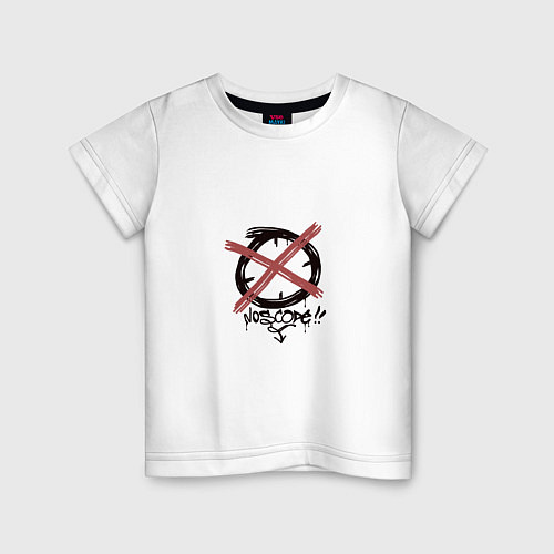 Детская футболка Граффити без прицела / Белый – фото 1