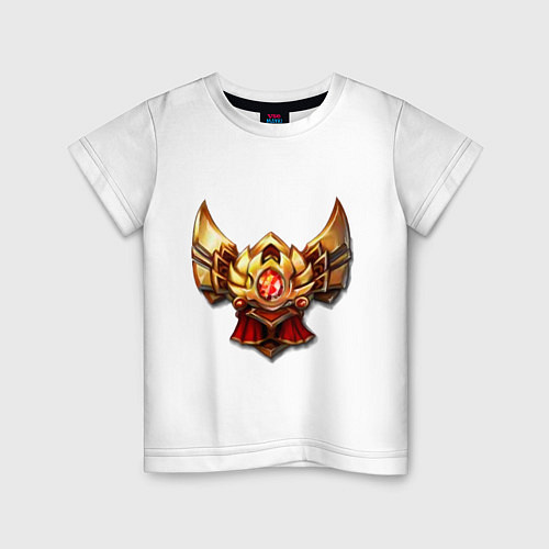 Детская футболка Эмблема золото / Белый – фото 1