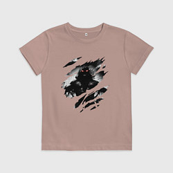 Футболка хлопковая детская THE GUY DISTURBED РОК, цвет: пыльно-розовый