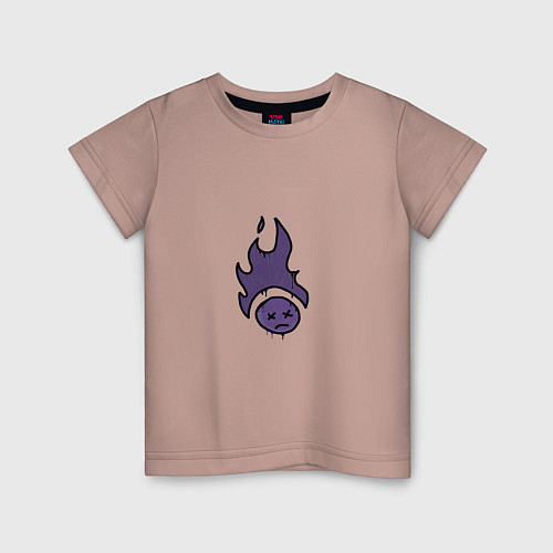 Детская футболка Граффити поджаренный / Пыльно-розовый – фото 1