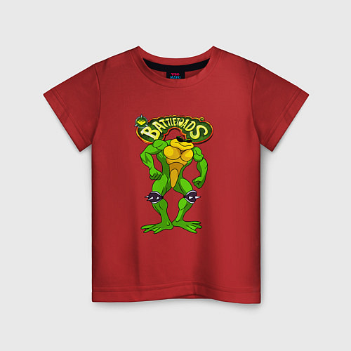 Детская футболка Battletoads Боевые жабы Рэш / Красный – фото 1