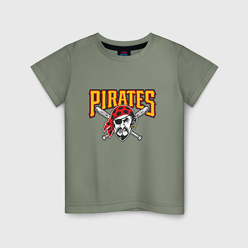 Детская футболка Pittsburgh Pirates - baseball team / Авокадо – фото 1
