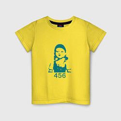 Футболка хлопковая детская 456 Doll, цвет: желтый