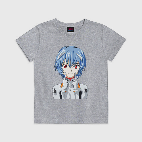 Детская футболка Neon Genesis Evangelion Рей / Меланж – фото 1