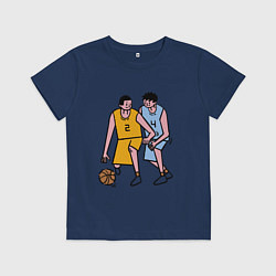 Футболка хлопковая детская Баскетбол Куроко 2022, цвет: тёмно-синий