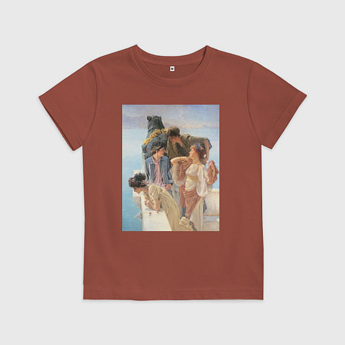 Детская футболка Картина Выгодная позиция / Кирпичный – фото 1