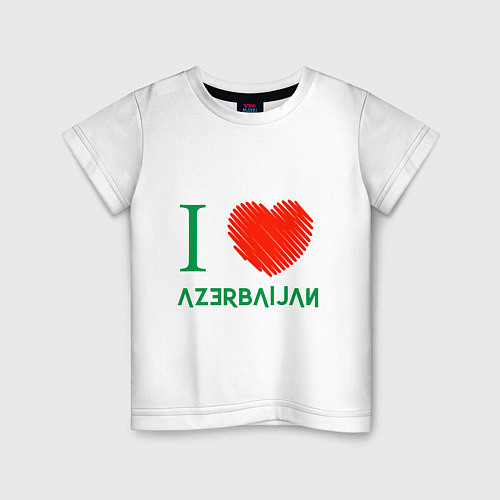 Детская футболка Love Azerbaijan / Белый – фото 1