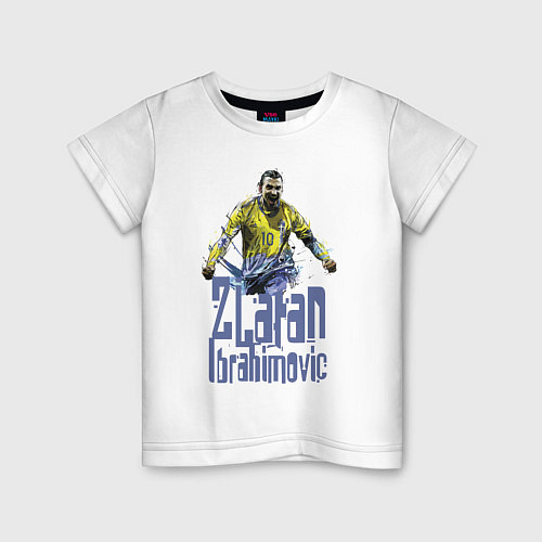 Детская футболка Zlatan Ibrahimovich - Milan / Белый – фото 1