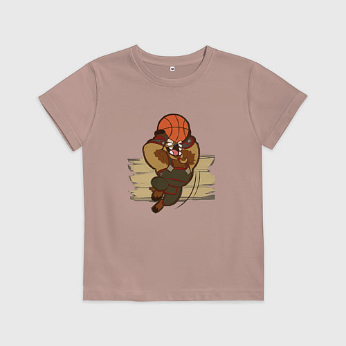 Детская футболка Рейгор Каменное Копыто / Пыльно-розовый – фото 1