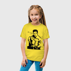 Футболка хлопковая детская Elvis, цвет: желтый — фото 2