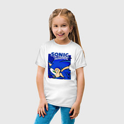 Футболка хлопковая детская Sonic Adventure Sonic, цвет: белый — фото 2