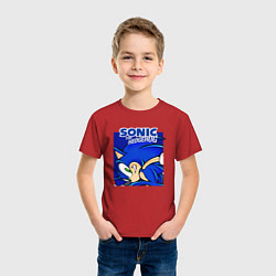 Футболка хлопковая детская Sonic Adventure Sonic, цвет: красный — фото 2