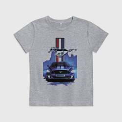 Футболка хлопковая детская Mustang - лучший среди равных!, цвет: меланж