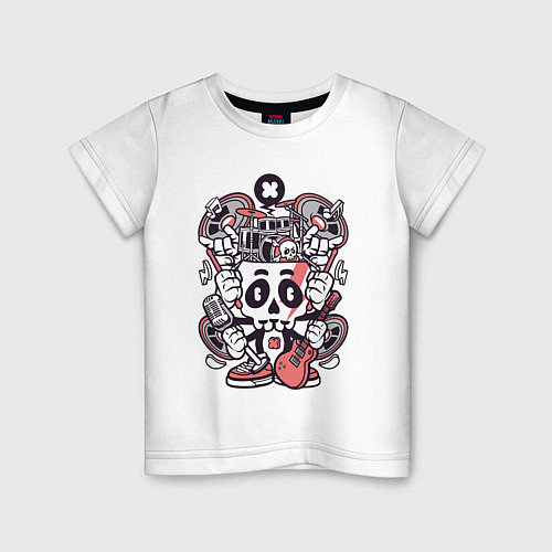 Детская футболка Music octopus / Белый – фото 1