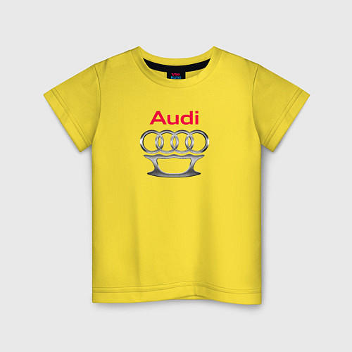 Детская футболка Audi костет / Желтый – фото 1