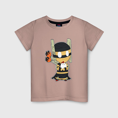 Детская футболка Shadow Shaman Chibi / Пыльно-розовый – фото 1