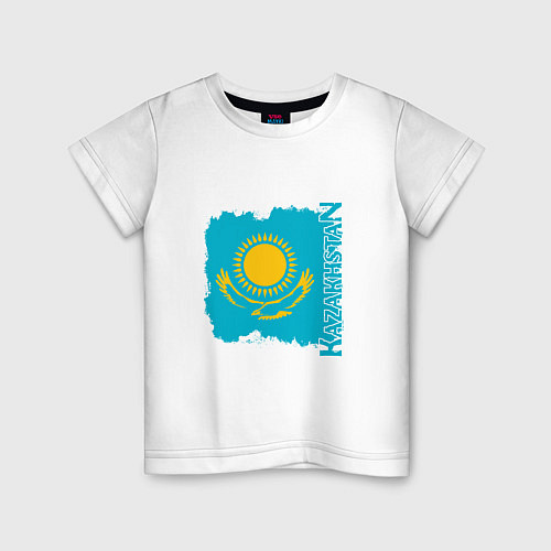 Детская футболка Kazakhstan Sun / Белый – фото 1