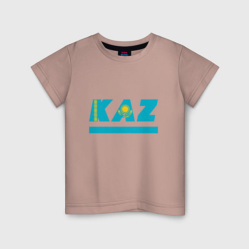 Детская футболка KAZ / Пыльно-розовый – фото 1