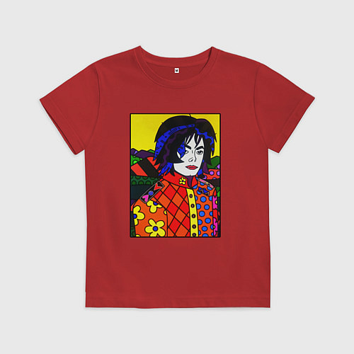 Детская футболка Ромеро Бритто Майкл Джексон / Красный – фото 1