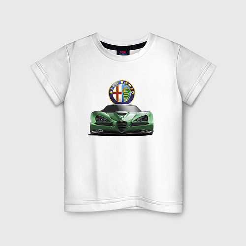 Детская футболка Alfa Romeo Motorsport Racing Team / Белый – фото 1