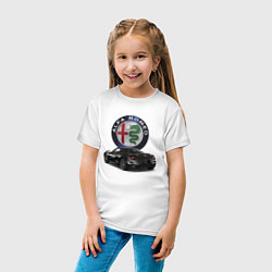 Футболка хлопковая детская Alfa Romeo - my dream!, цвет: белый — фото 2