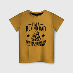 Детская футболка Im a boxing dad