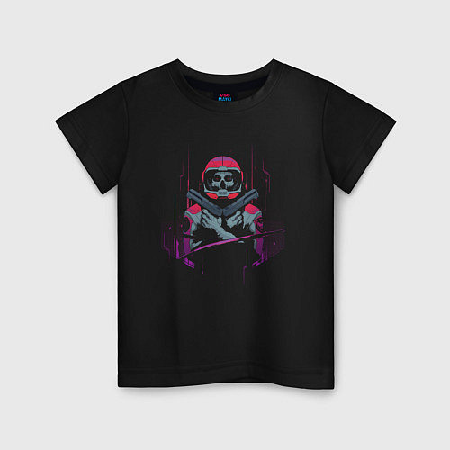Детская футболка Бессмертный космонавт / Черный – фото 1