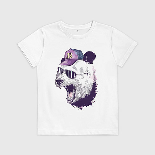 Детская футболка Cool panda! / Белый – фото 1