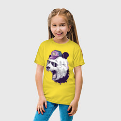 Футболка хлопковая детская Cool panda!, цвет: желтый — фото 2